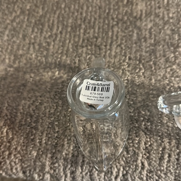 NWT set of two Crate & Barrel individual gravy/condiments boat 2oz - Picture 7 of 8